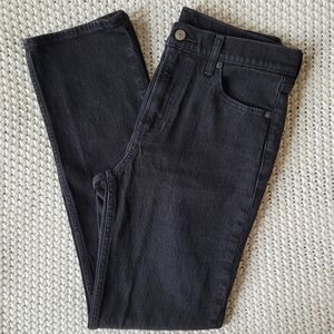 GAP "90s Straight High Rise" Jeans, Black